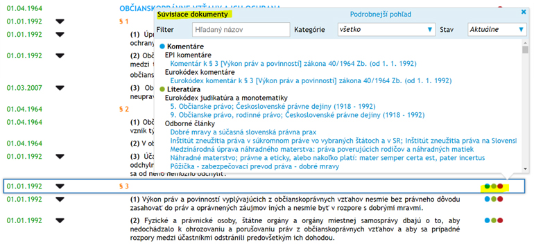 Funkcia EPI  Prepojenie dokumentov