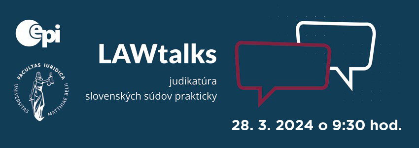 LAWtalks - Trovy konania